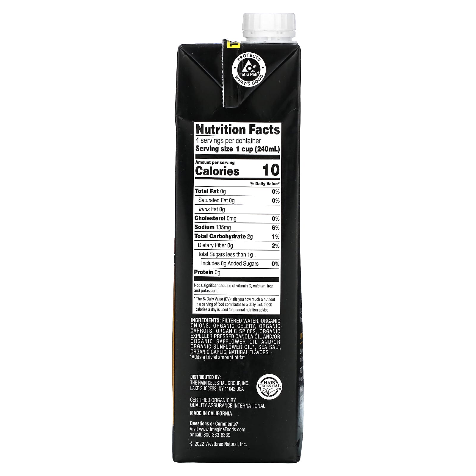Delicious Organic Vegetarian Broth by Imagine Soups, Low Sodium, 32 fl oz - Image 2