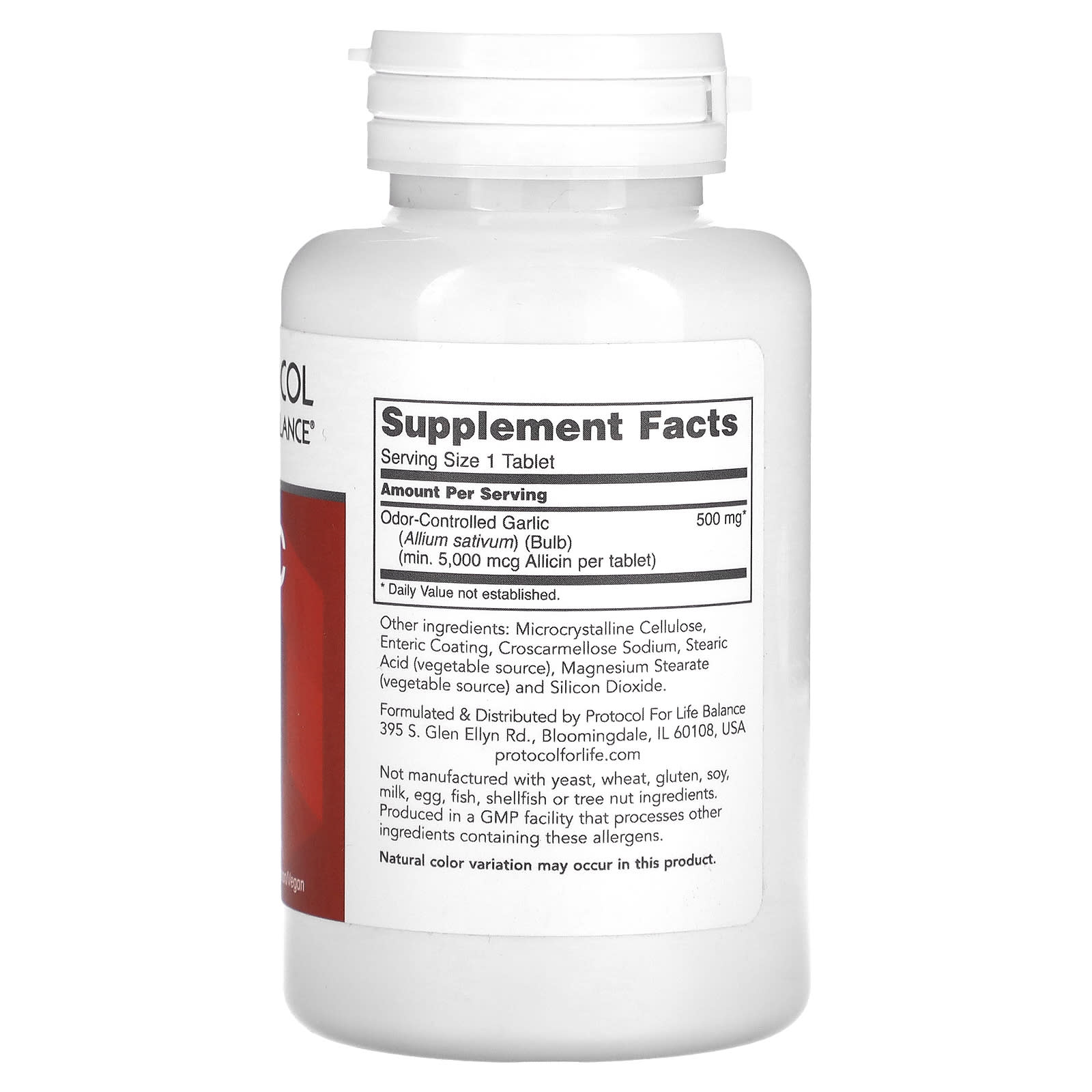 Protocol for Life Balance, Garlic 5000, 5,000 mcg, 90 Tablets - Image 2