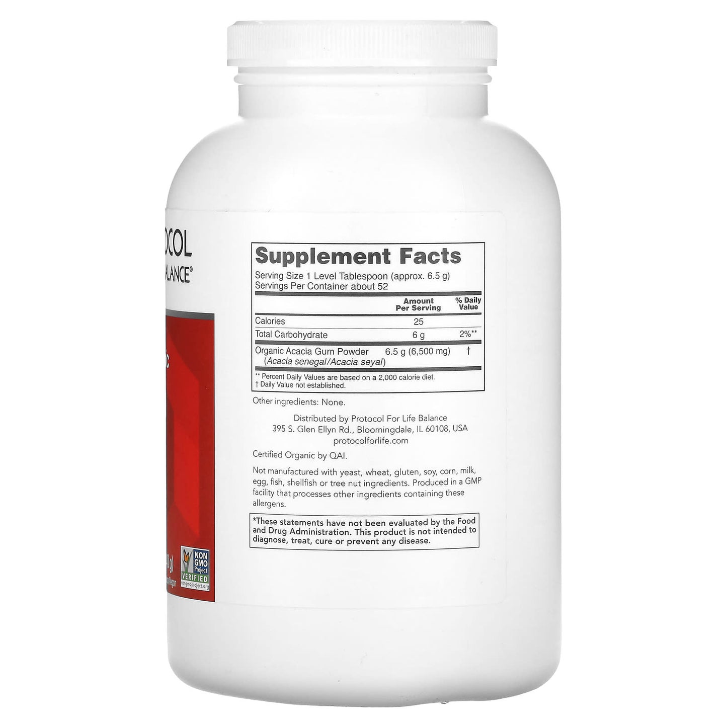 Protocol for Life Balance, Certified Organic Acacia Pure Powder, 12 oz (340 g) - Image 2
