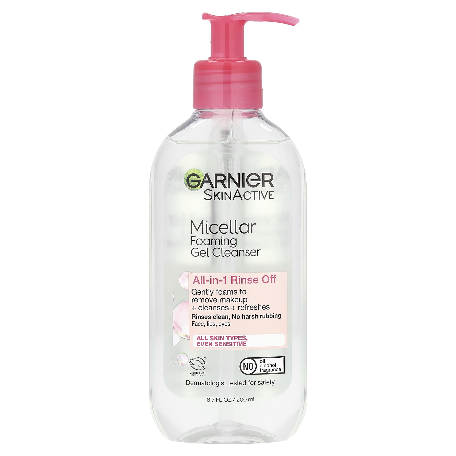 Garnier All-in-1 Micellar Foaming Gel Cleanser for All Skin Types - Image 1