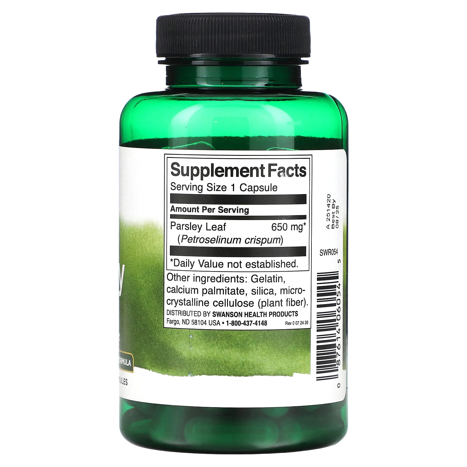 Swanson, Parsley, 650 mg , 90 Capsules - Image 2