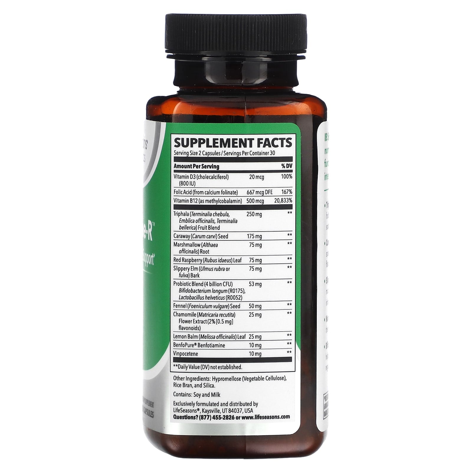 LifeSeasons, IB Soothe-R, 60 Veg Capsules - Image 2
