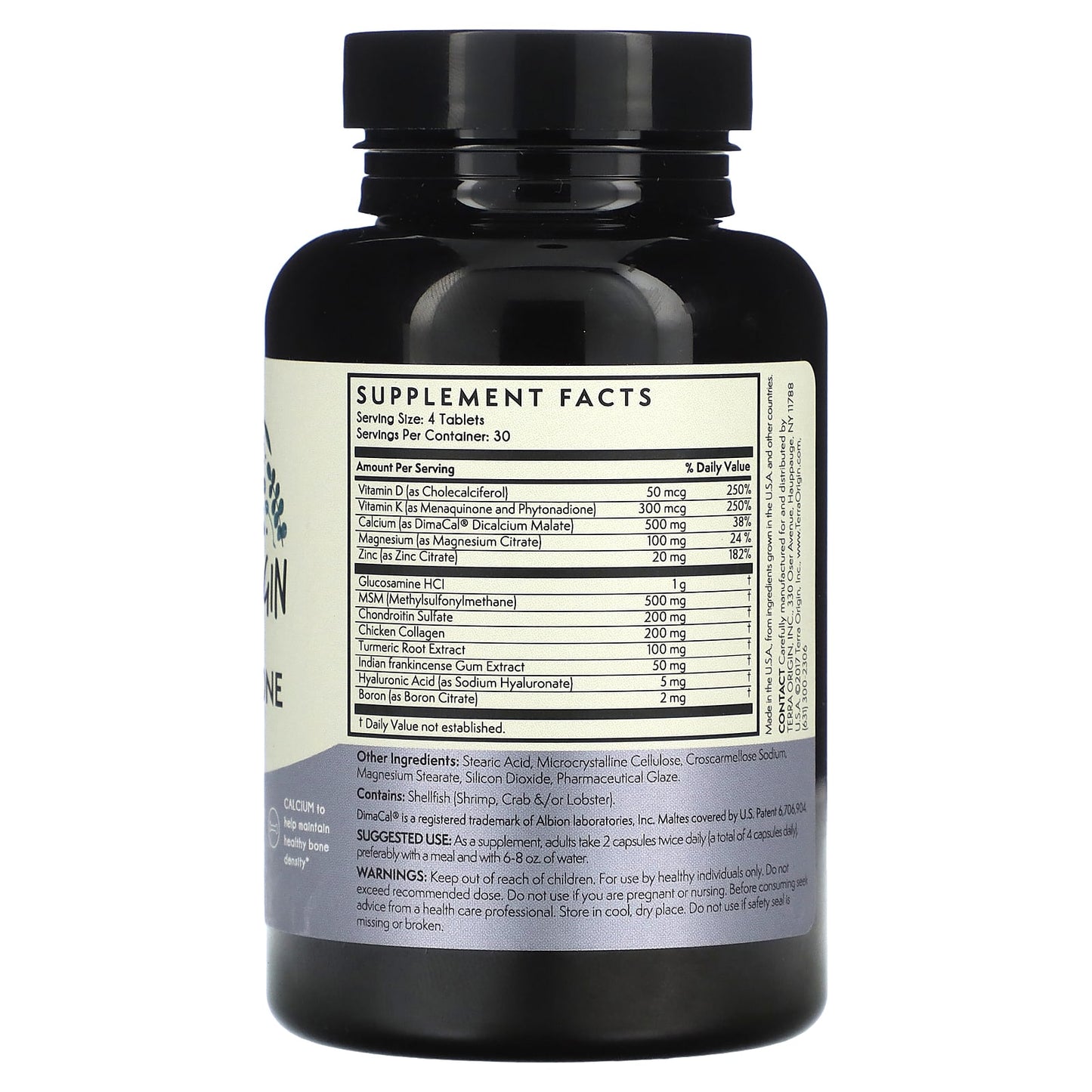 Terra Origin, Joint & Bone, 120 Tablets - Image 2