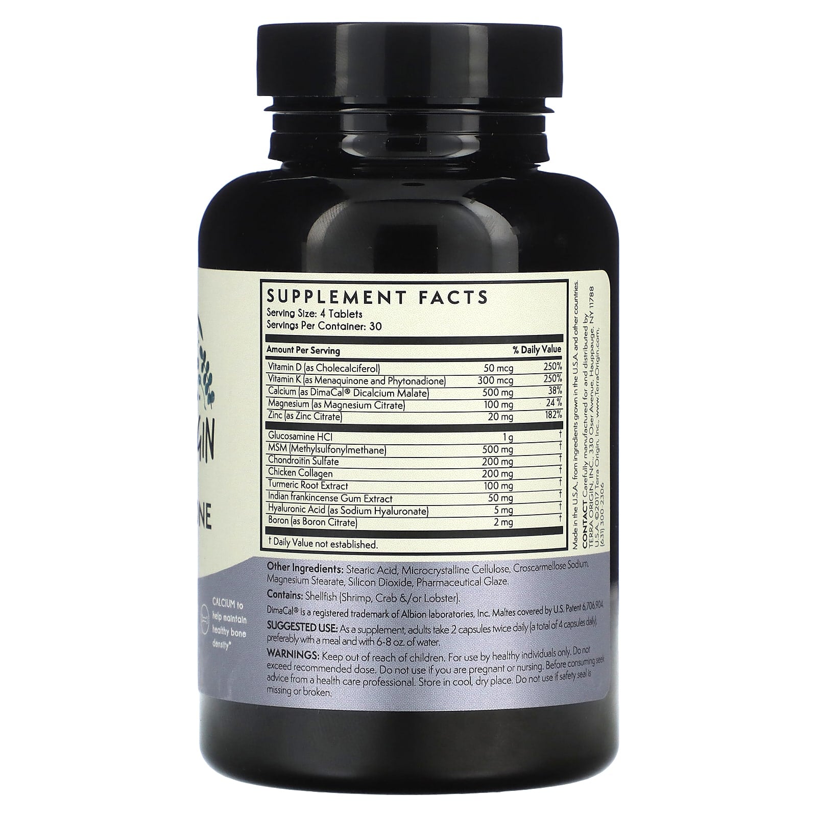 Terra Origin, Joint & Bone, 120 Tablets - Image 2