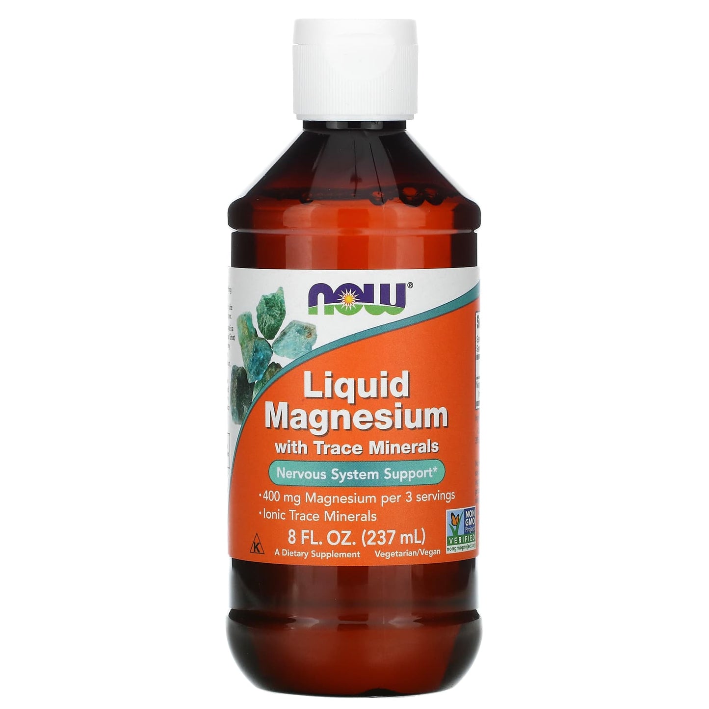 NOW Foods, Liquid Magnesium with Trace Minerals, 8 fl oz (237 ml) - Image 1