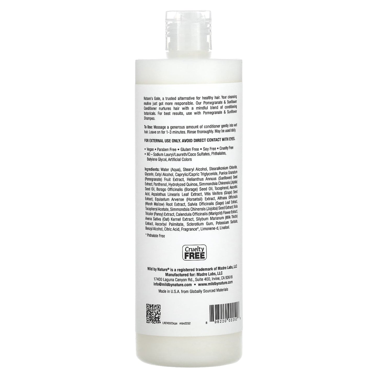 Pomegranate & Sunflower Color-Treated Hair Conditioner - Nature Inspired - Image 2