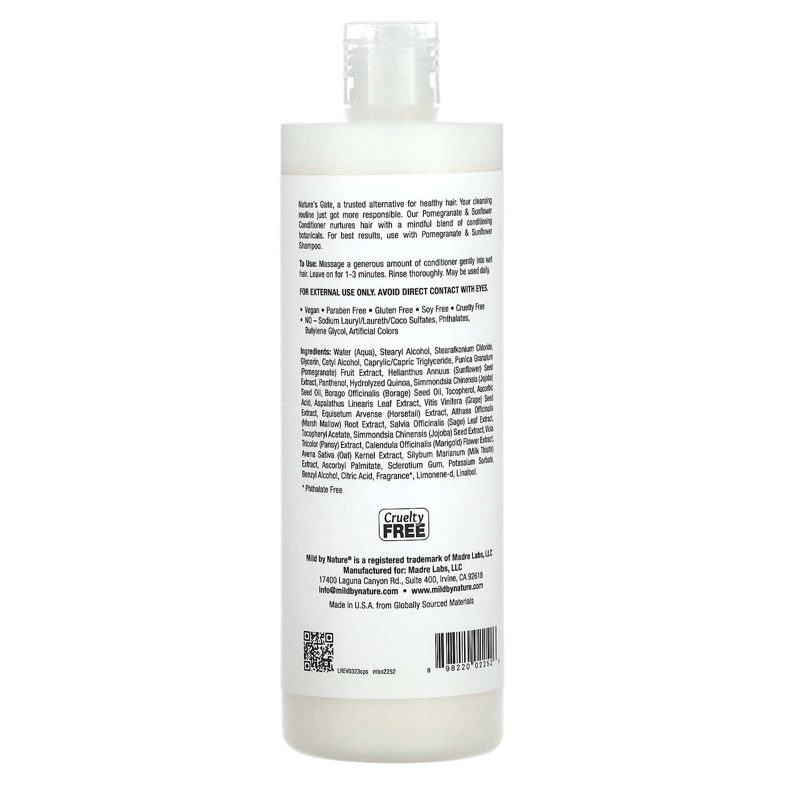 Pomegranate & Sunflower Color-Treated Hair Conditioner - Nature Inspired - Image 2