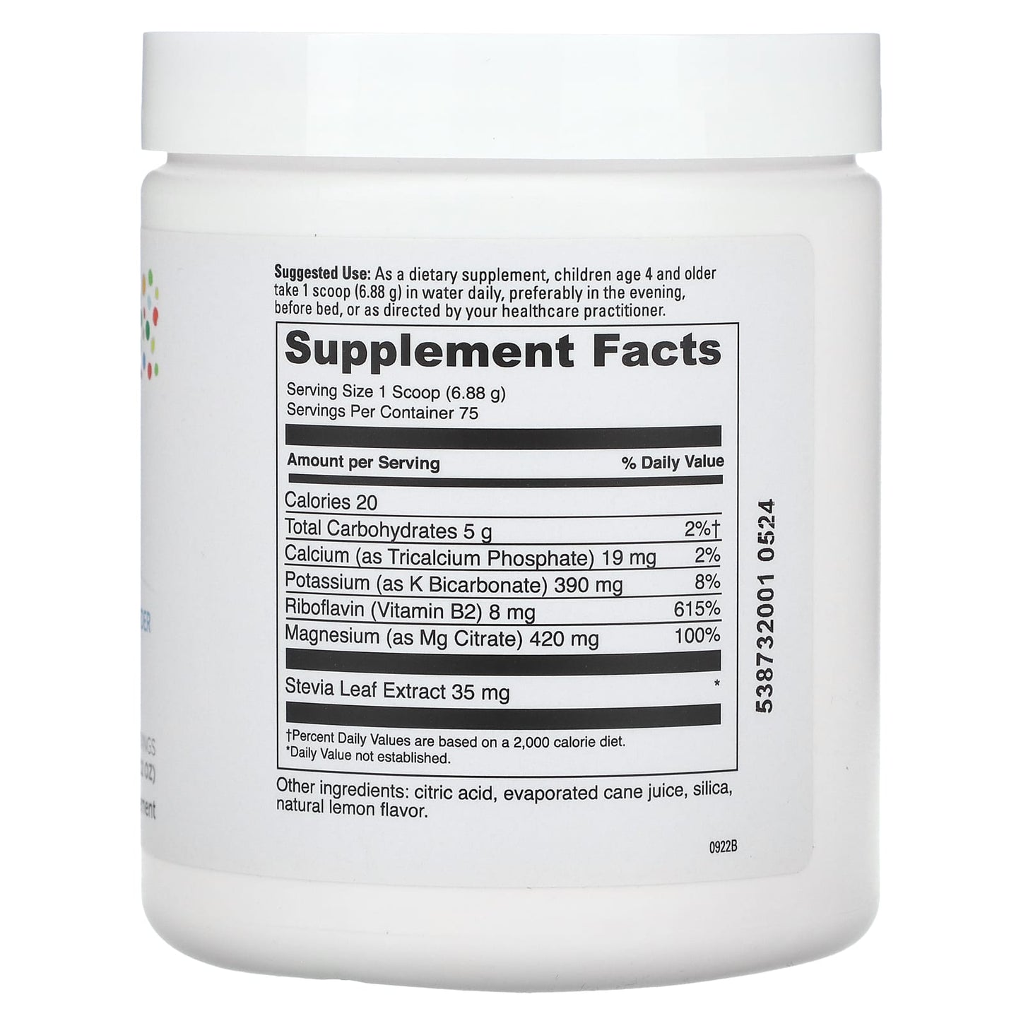 Little DaVinci, Fizzy Mag, Effervescent Magnesium Powder, Lemon Lime, 18.22 oz (516 g) - Image 2