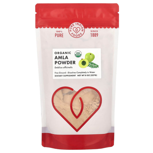 Pure Indian Foods, Organic Amla Powder, 8 oz (227 g) - Image 1