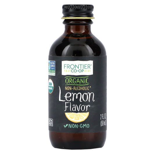 Organic Lemon Flavor by Frontier Co-op - USDA Certified - 2 fl oz - Image 1
