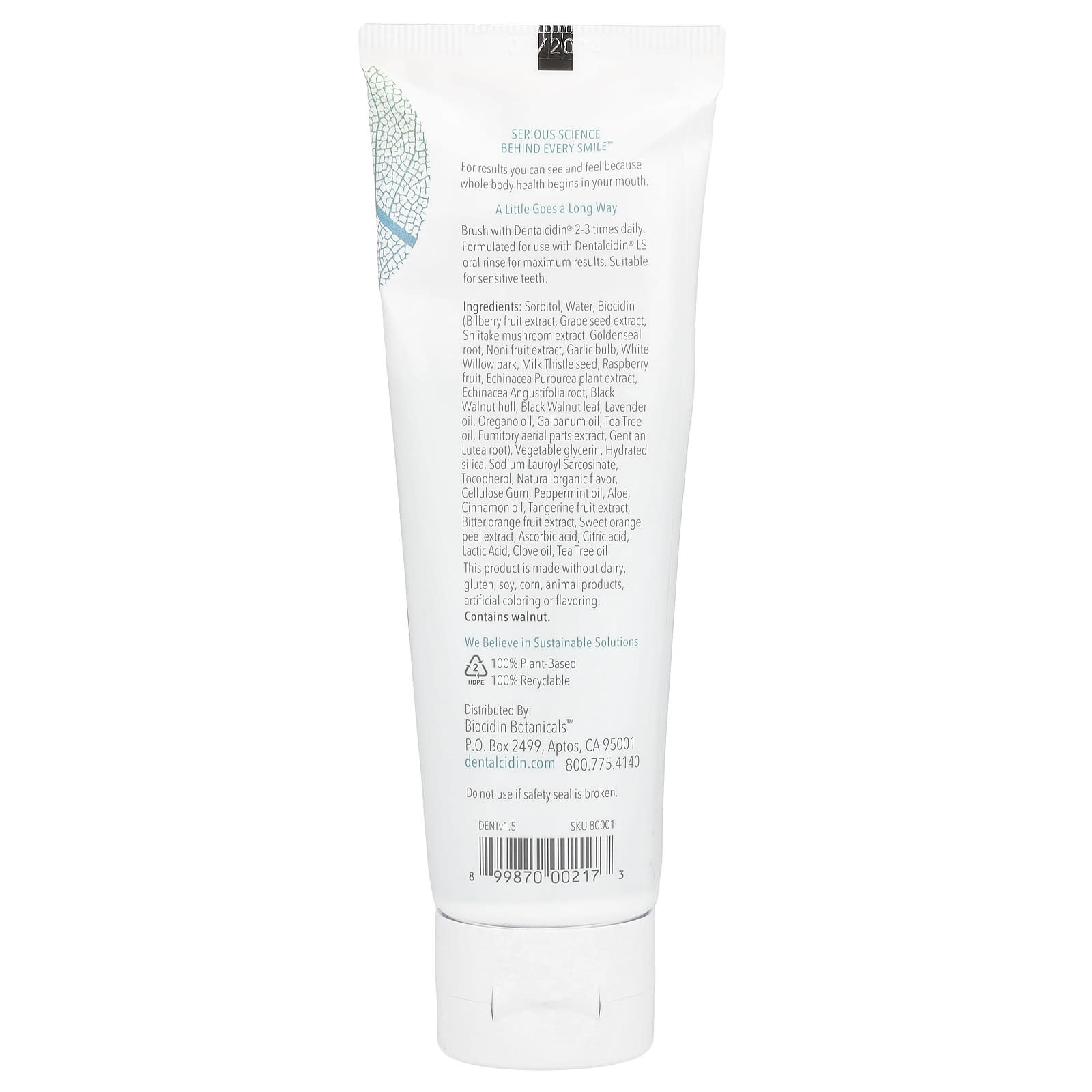 Fluoride-Free Natural Oral Microbiome Toothpaste by Biocidin Botanicals - Image 2