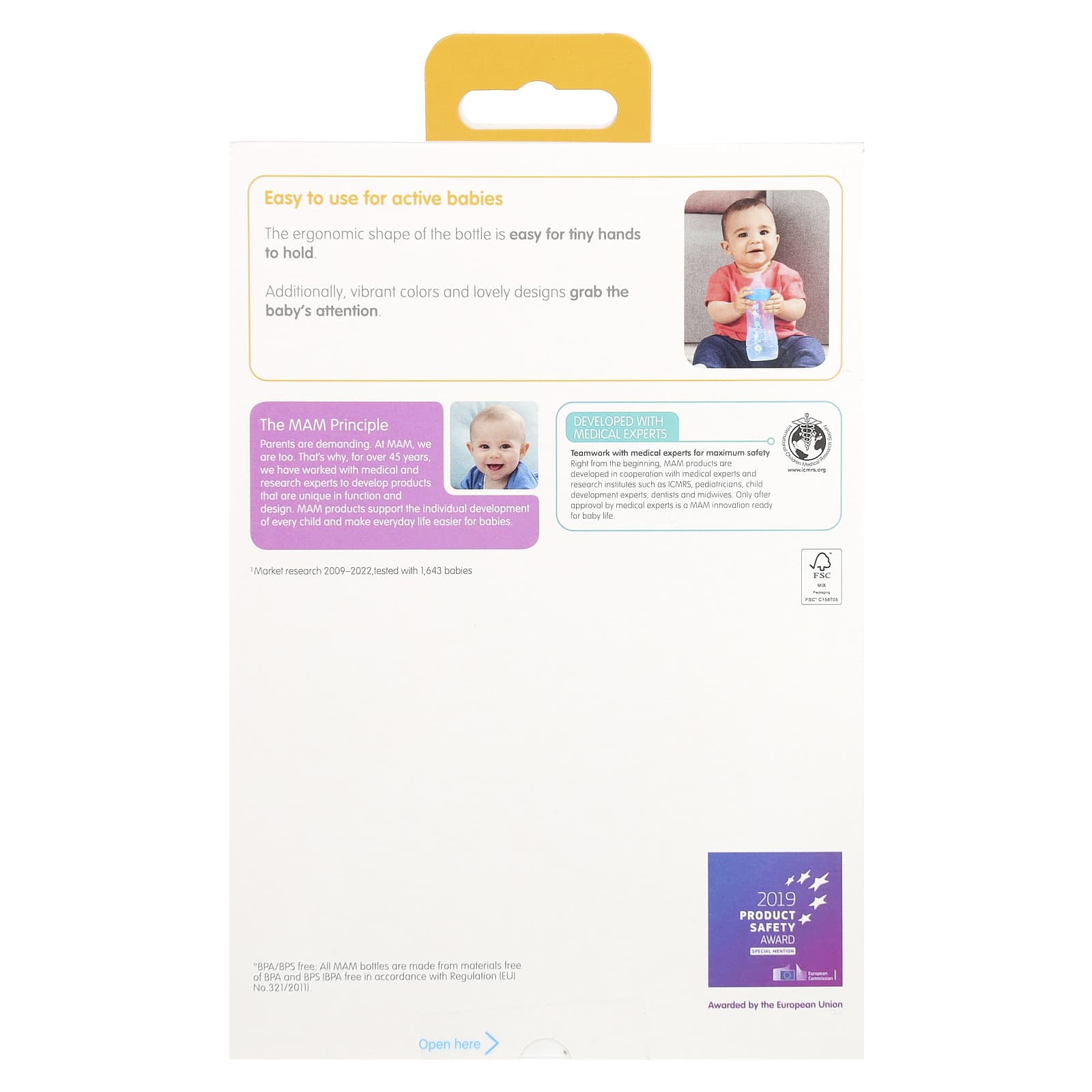 MAM, Easy Active, Baby Bottle, 4+ Months, 2 Count - Image 2