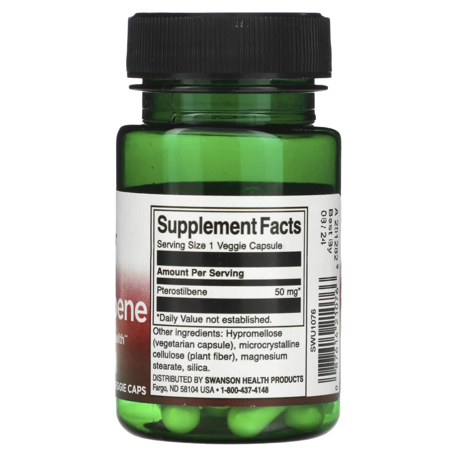 Swanson, Pterostilbene, 50 mg , 30 Veggie Caps - Image 2