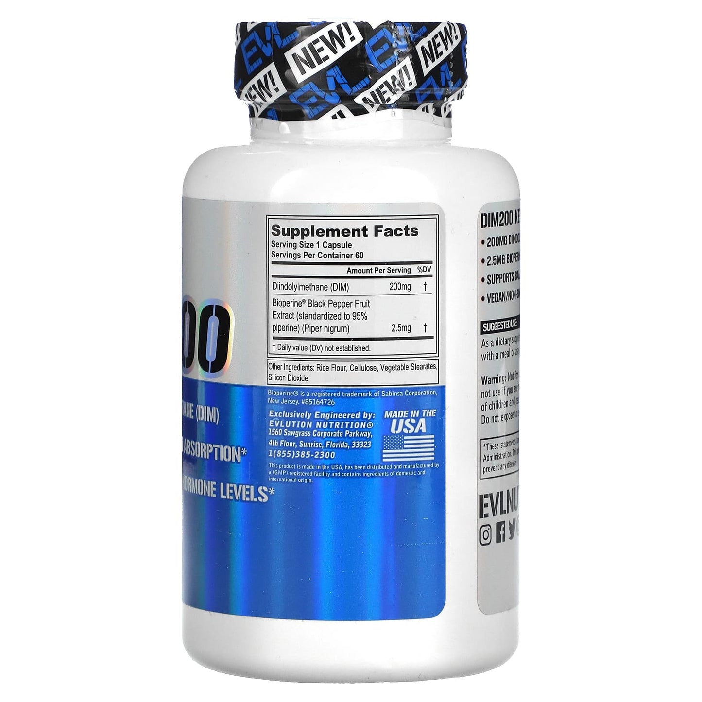 EVLution Nutrition DIM 200 | Balanced Hormone Support - Image 2