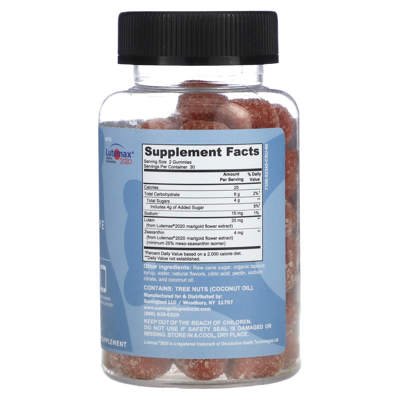 Sunergetic, Advanced Eye Gummies, Mango, 60 Gummies - Image 2