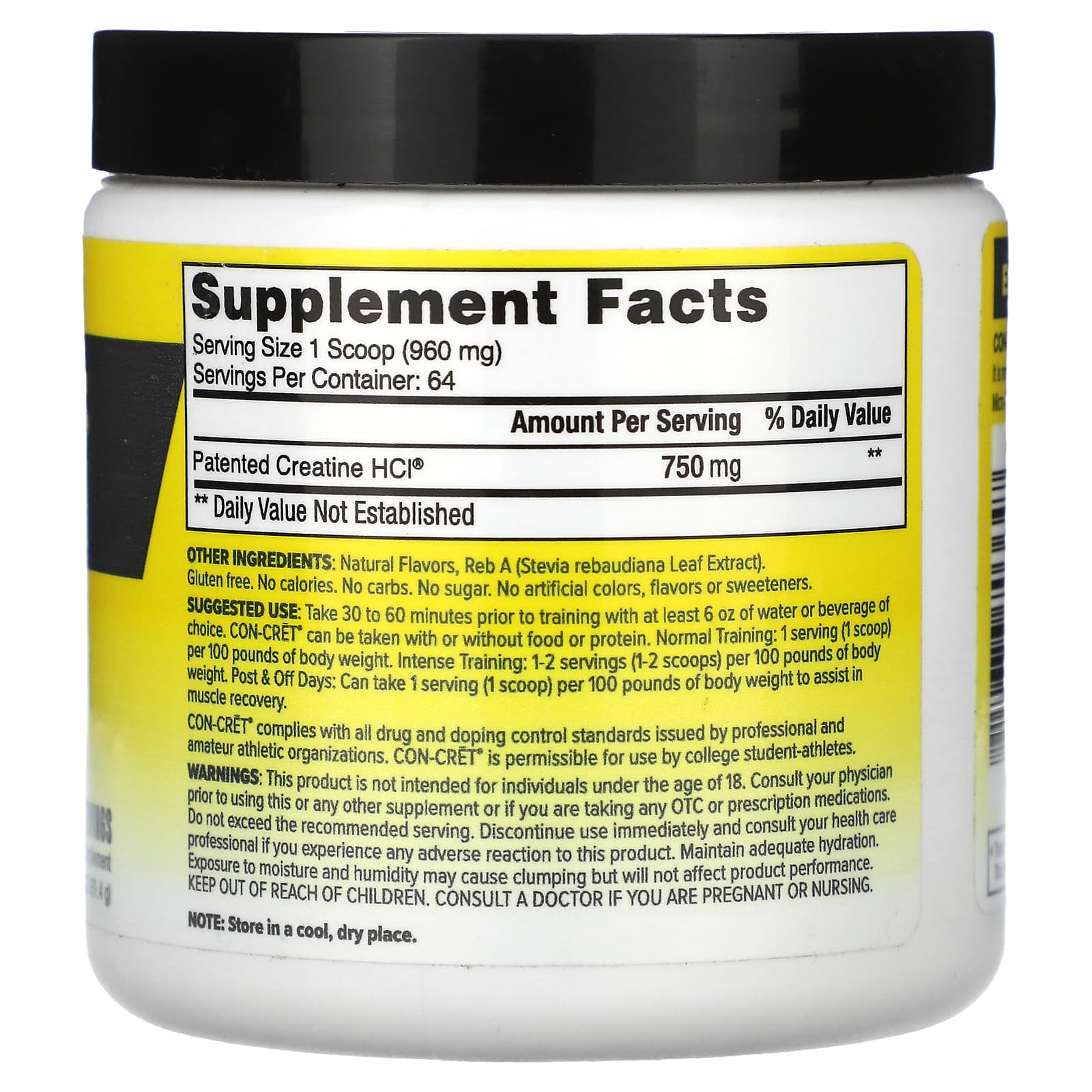 Con-Cret Patented Creatine HCl for Increased Strength & Endurance - Image 2