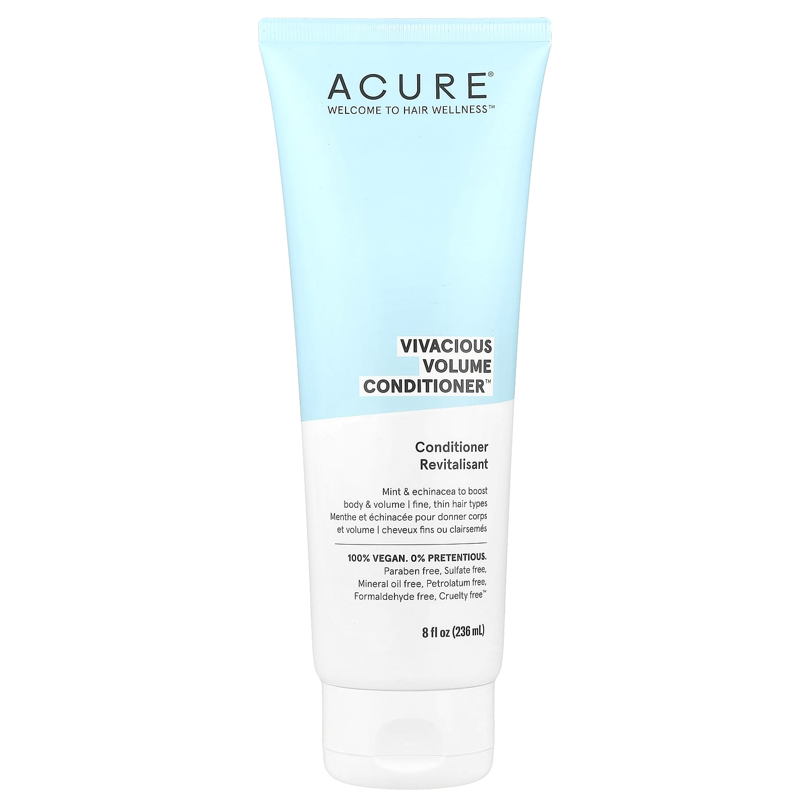 Boost Fine Hair with Acure's Minty Volume Conditioner, 8 fl oz - Image 1
