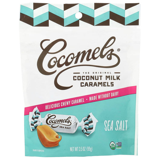 Delicious Coconut Milk Caramels with Sea Salt by Cocomels - 3.5 oz - Image 1
