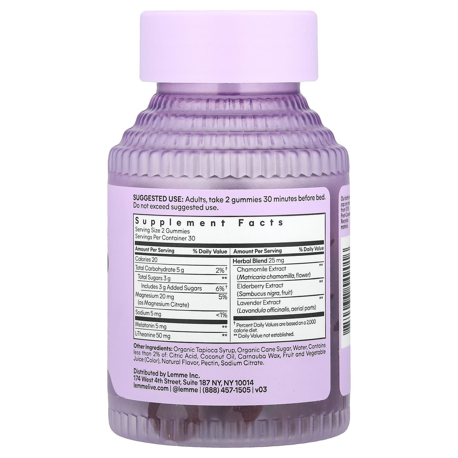 Lemme, Sleep Tight Gummies, Berry, 60 Gummies - Image 2