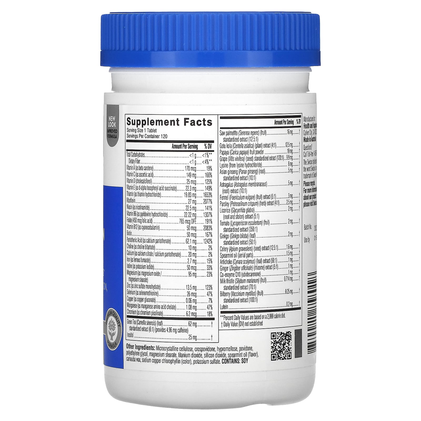 Swisse, Ultivite Men's Multivitamin, 120 Tablets - Image 2