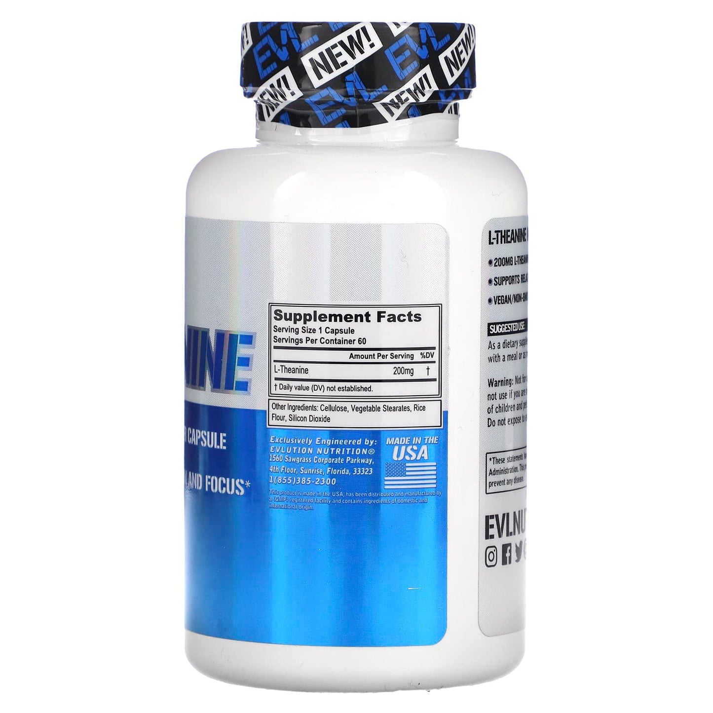 L-Theanine Relaxation & Focus Supplement by EVLution Nutrition - Image 2