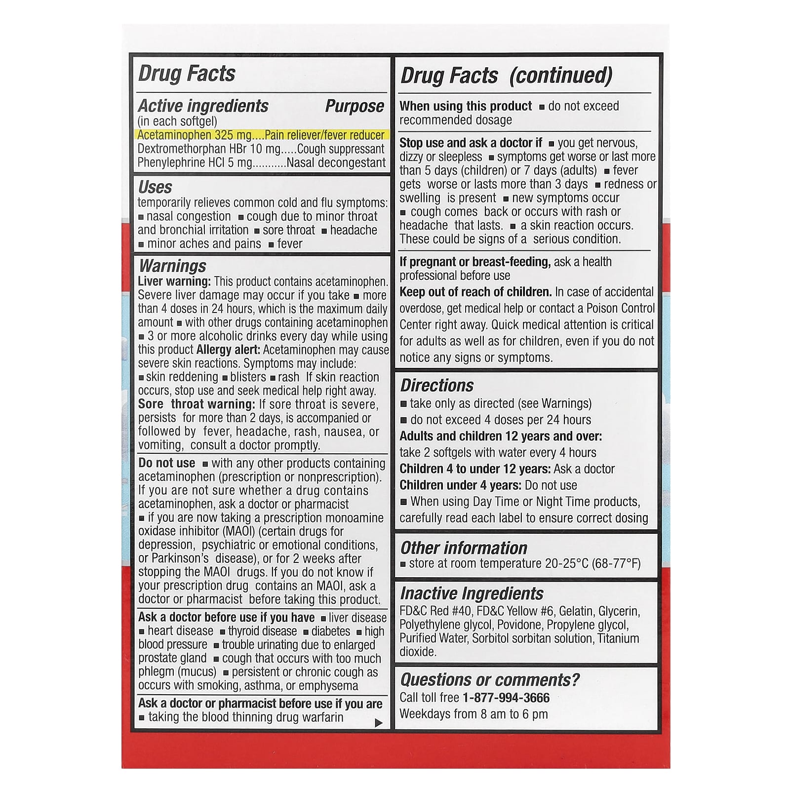 Tukol, Day Time Cold and Flu Relief, 24 Softgels - Image 2