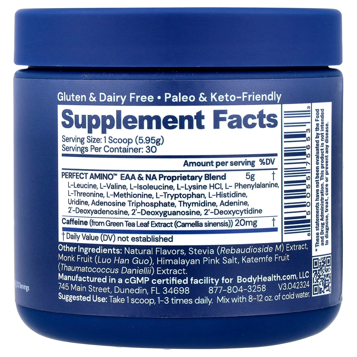 Perfect Amino Mocha Supplement for Lean Muscle & Recovery - Image 2