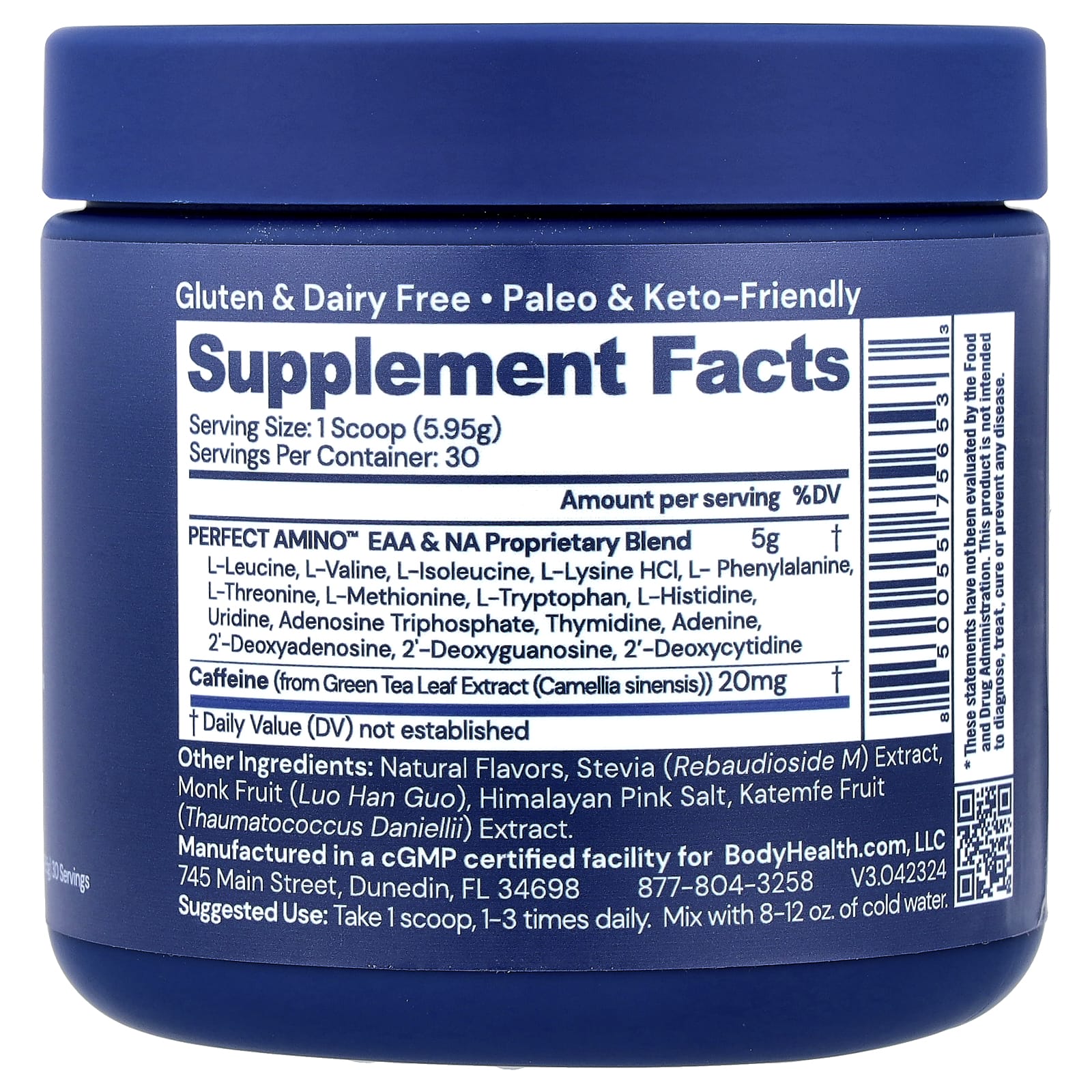 Perfect Amino Mocha Supplement for Lean Muscle & Recovery - Image 2