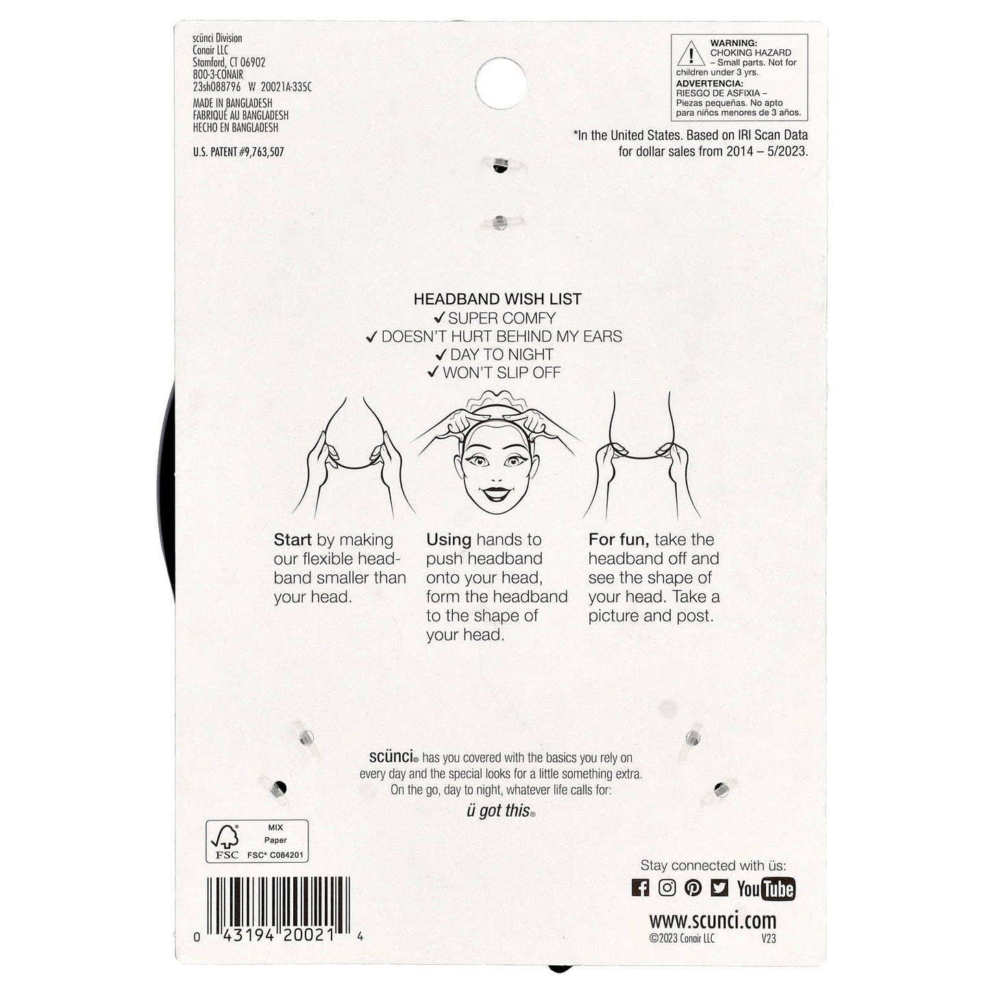 Scunci, No-Slip Grip® Headband, 1 Piece - Image 2