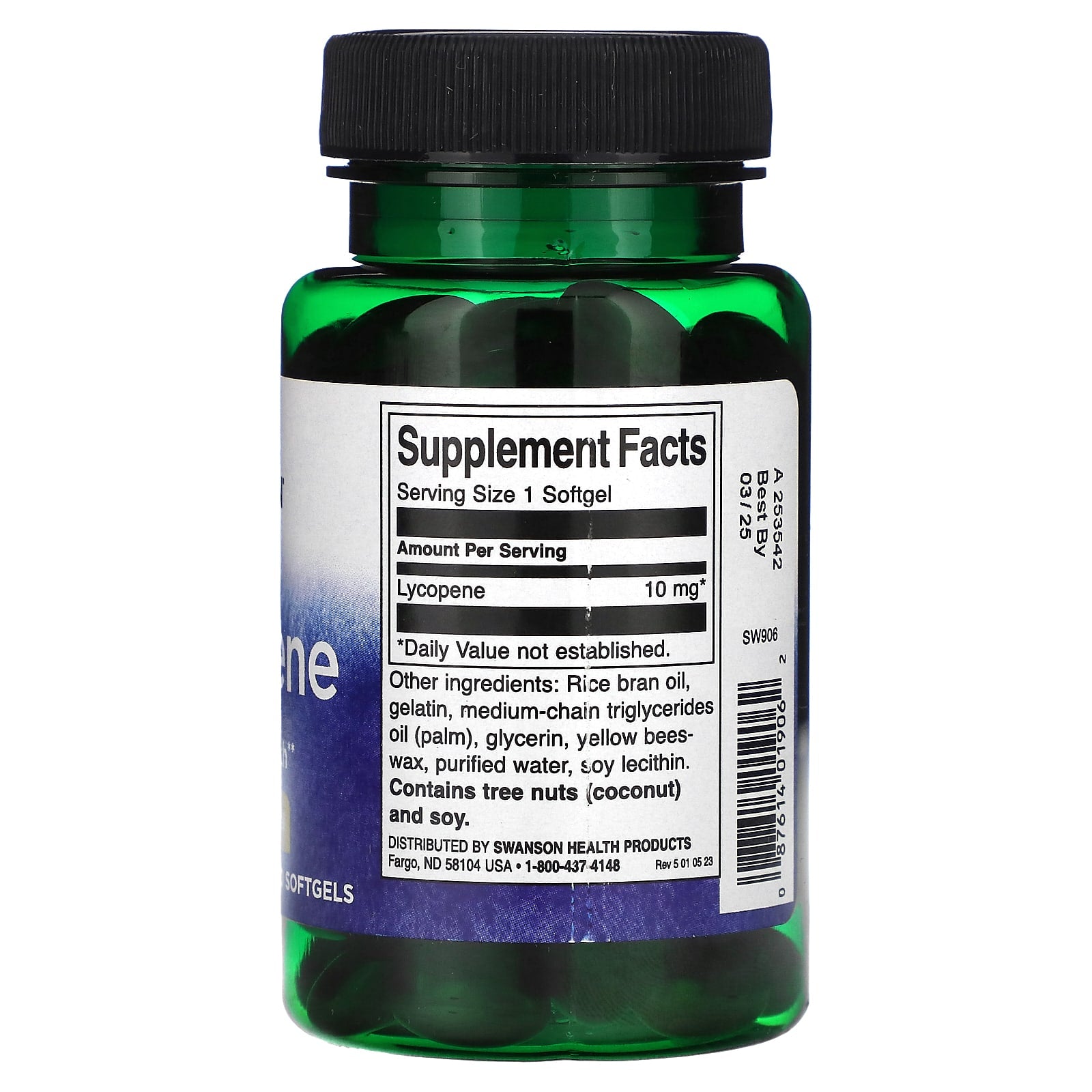 Swanson, Lycopene, 10 mg, 120 Softgels - Image 2