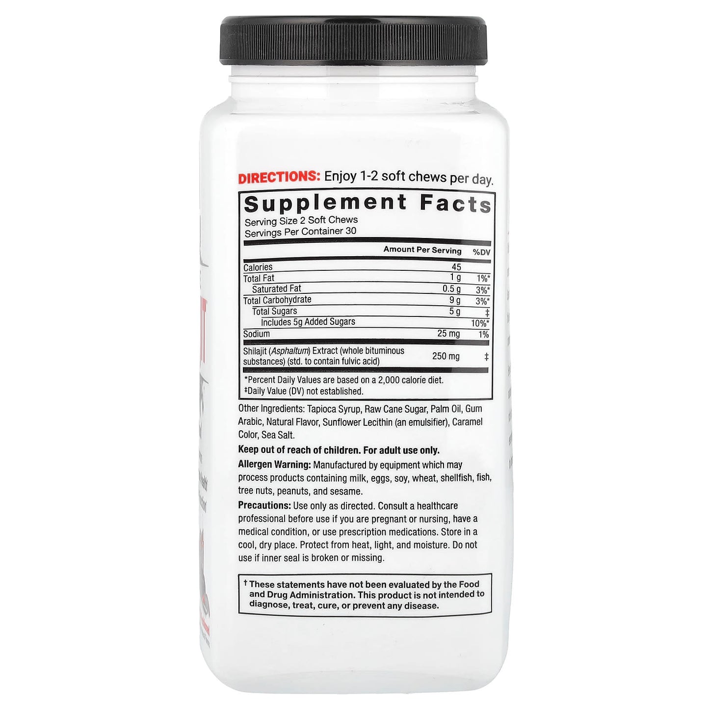 Supreme Shilajit Energy &amp; Immune Support, 60 Soft Chews - Image 2