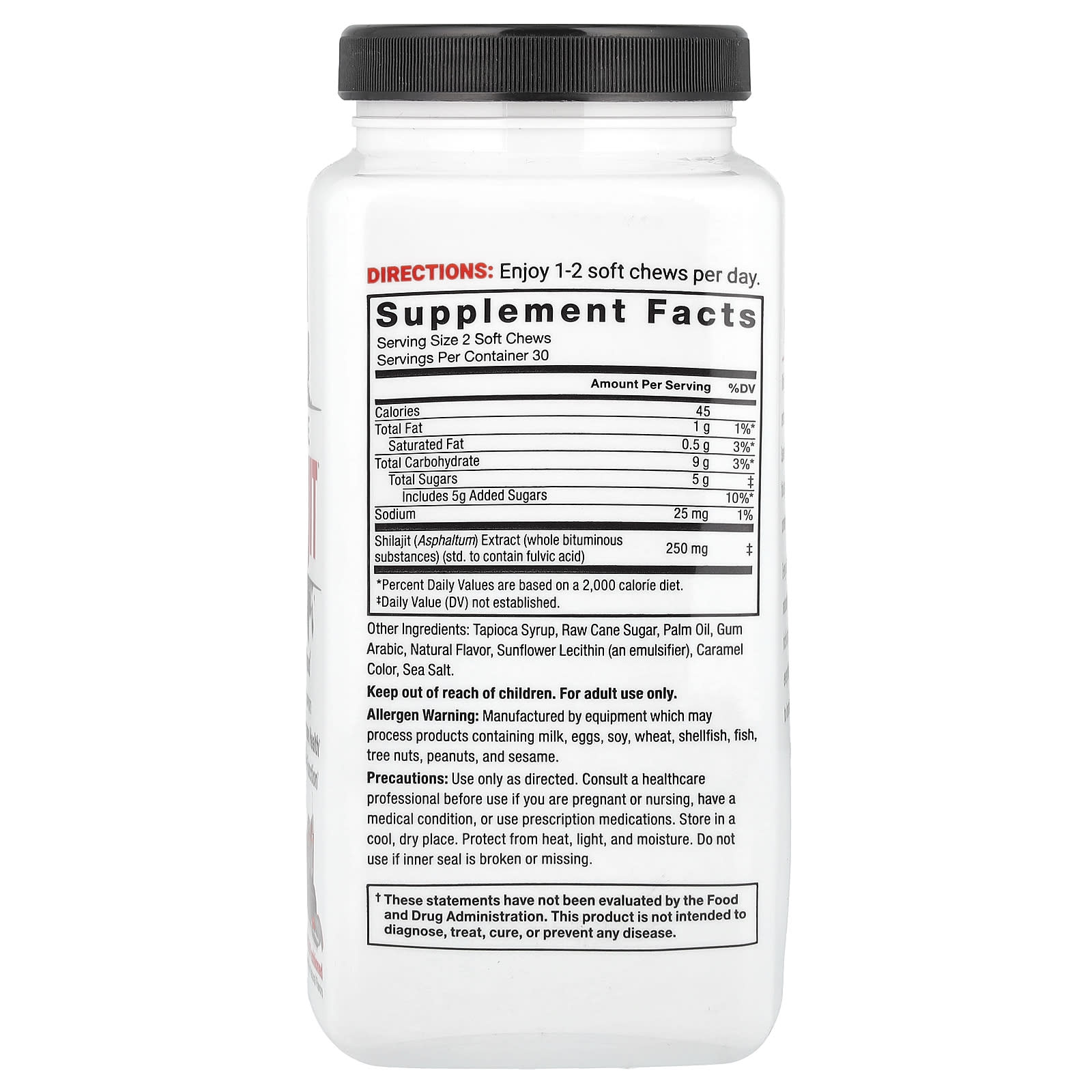 Supreme Shilajit Energy &amp; Immune Support, 60 Soft Chews - Image 2