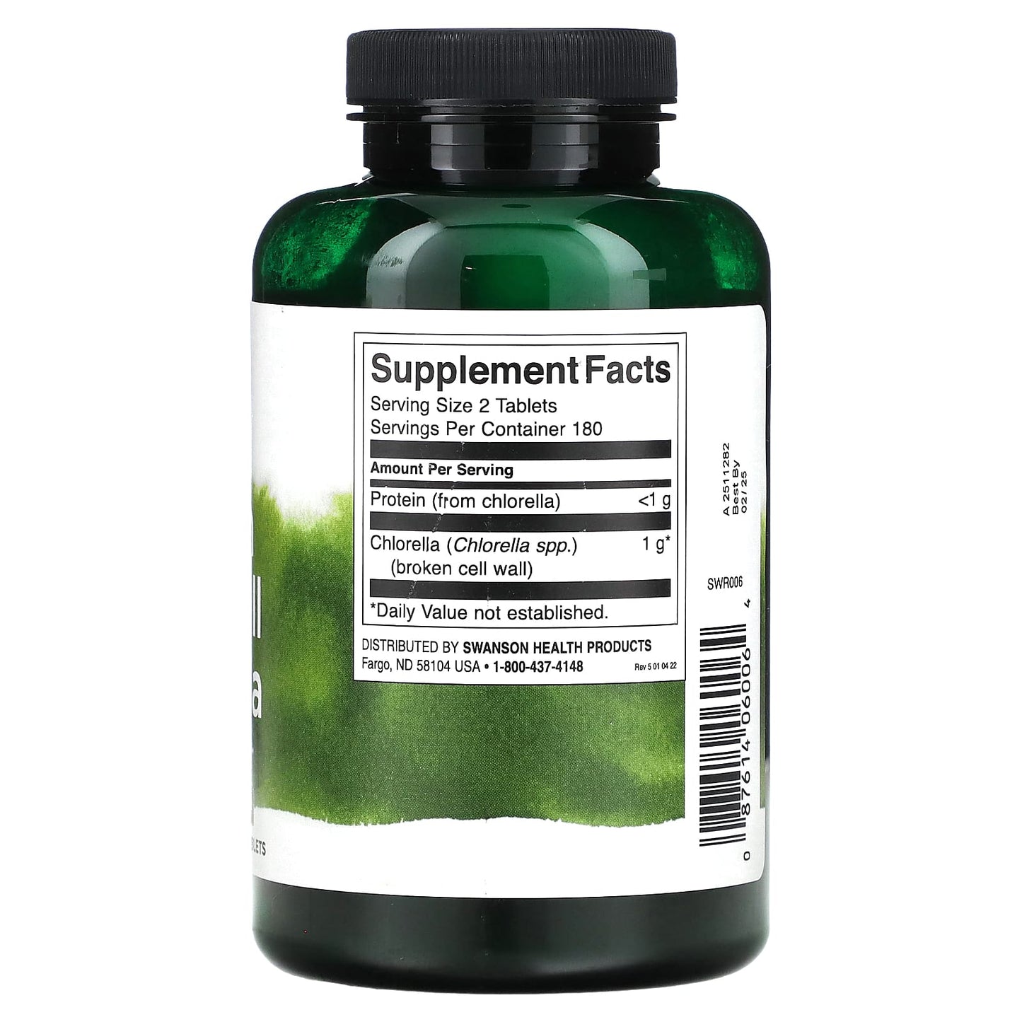 Swanson, Broken Cell Wall Chlorella, 360 Tablets - Image 2