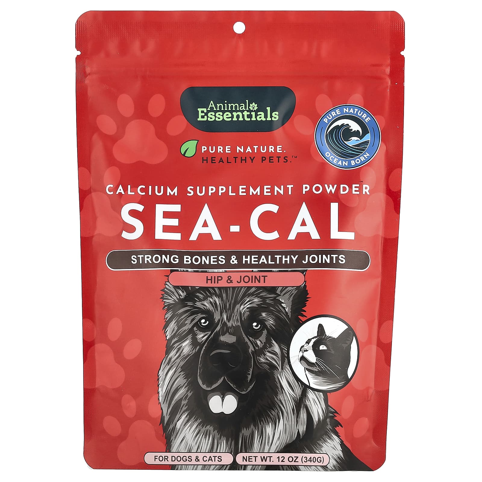 Animal Essentials, Sea-Cal, For Dogs and Cats, 12 oz (340 g)