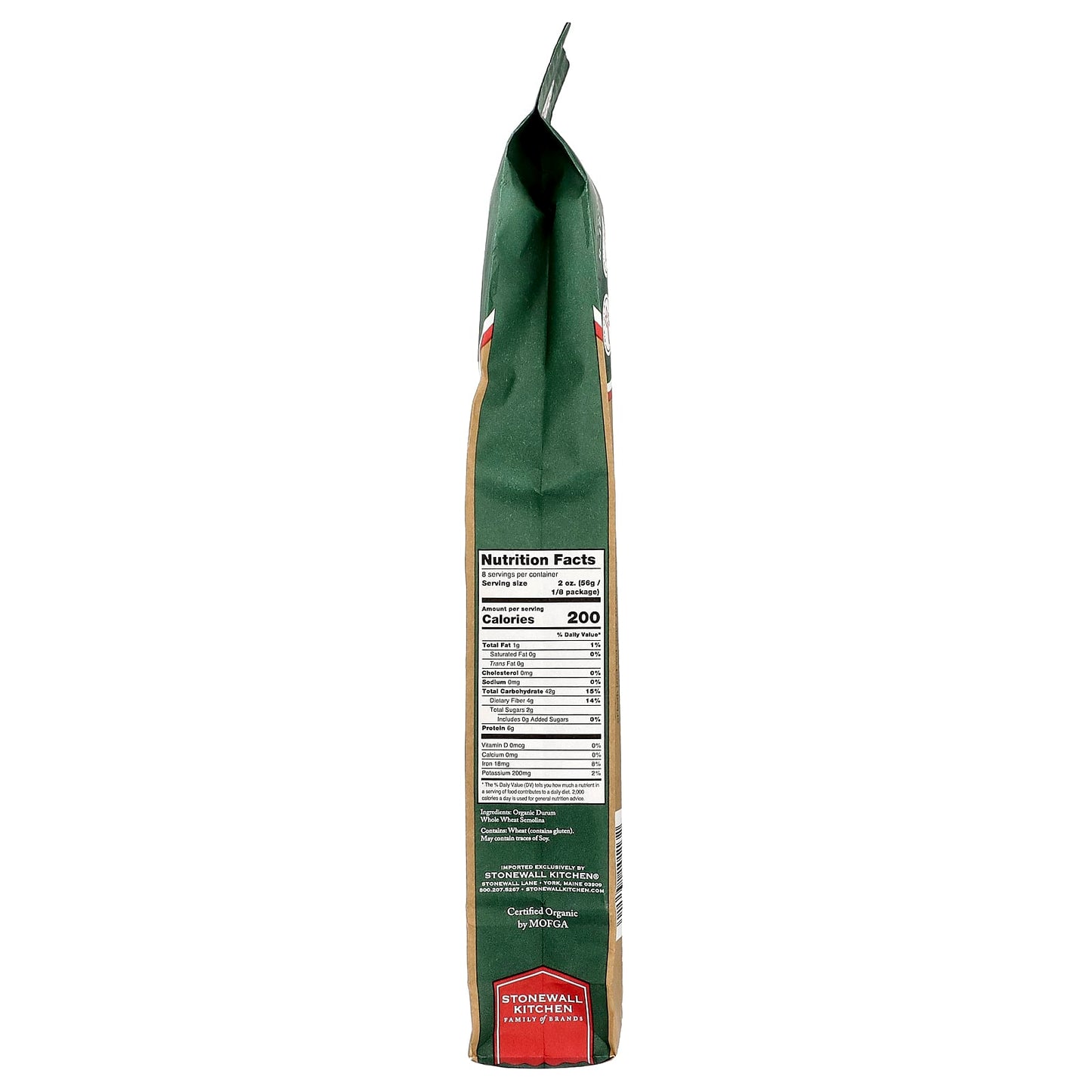 Montebello, Organic Whole Wheat Spaghetti, 16 oz (454 g) - Image 2