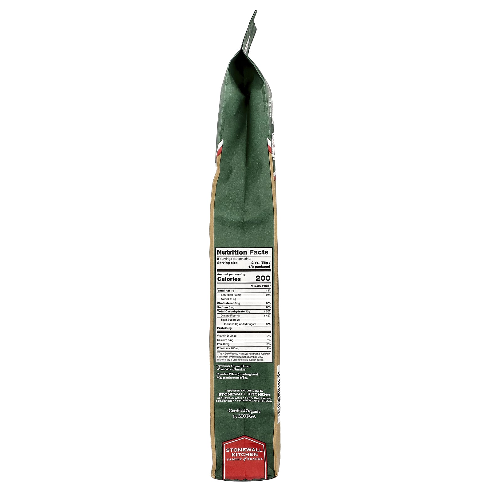 Montebello, Organic Whole Wheat Spaghetti, 16 oz (454 g) - Image 2