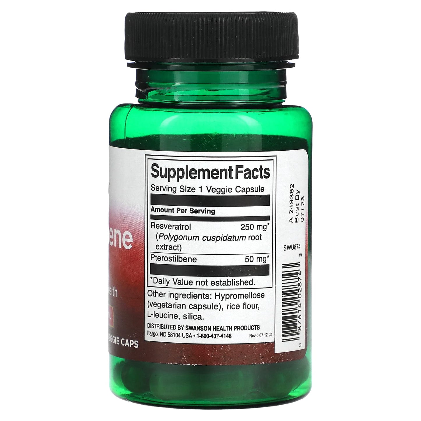 Swanson, Pterostilbene Plus, with Resveratrol, 30 Veggie Caps - Image 2