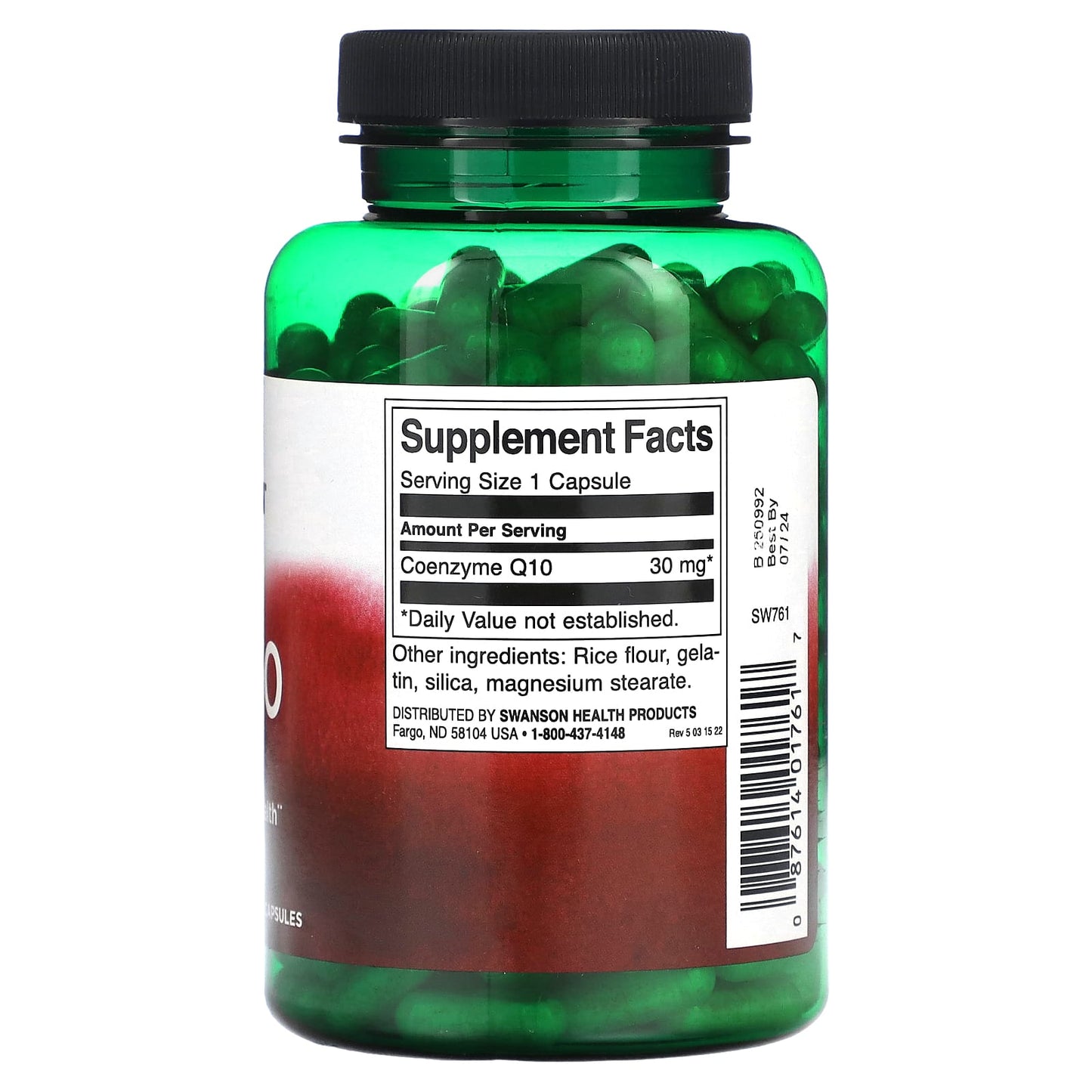 Swanson, CoQ10, 30 mg, 240 Capsules - Image 2
