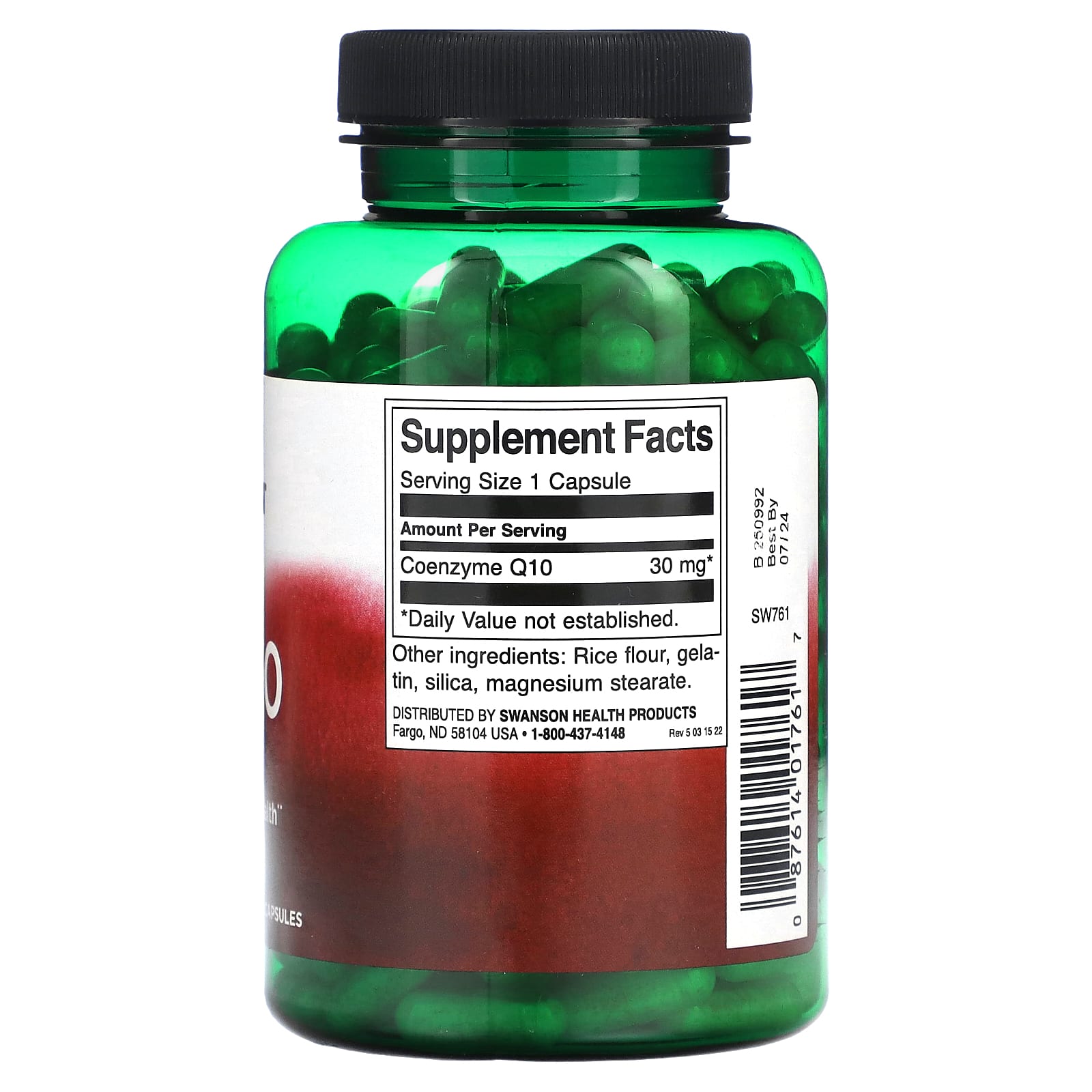 Swanson, CoQ10, 30 mg, 240 Capsules - Image 2