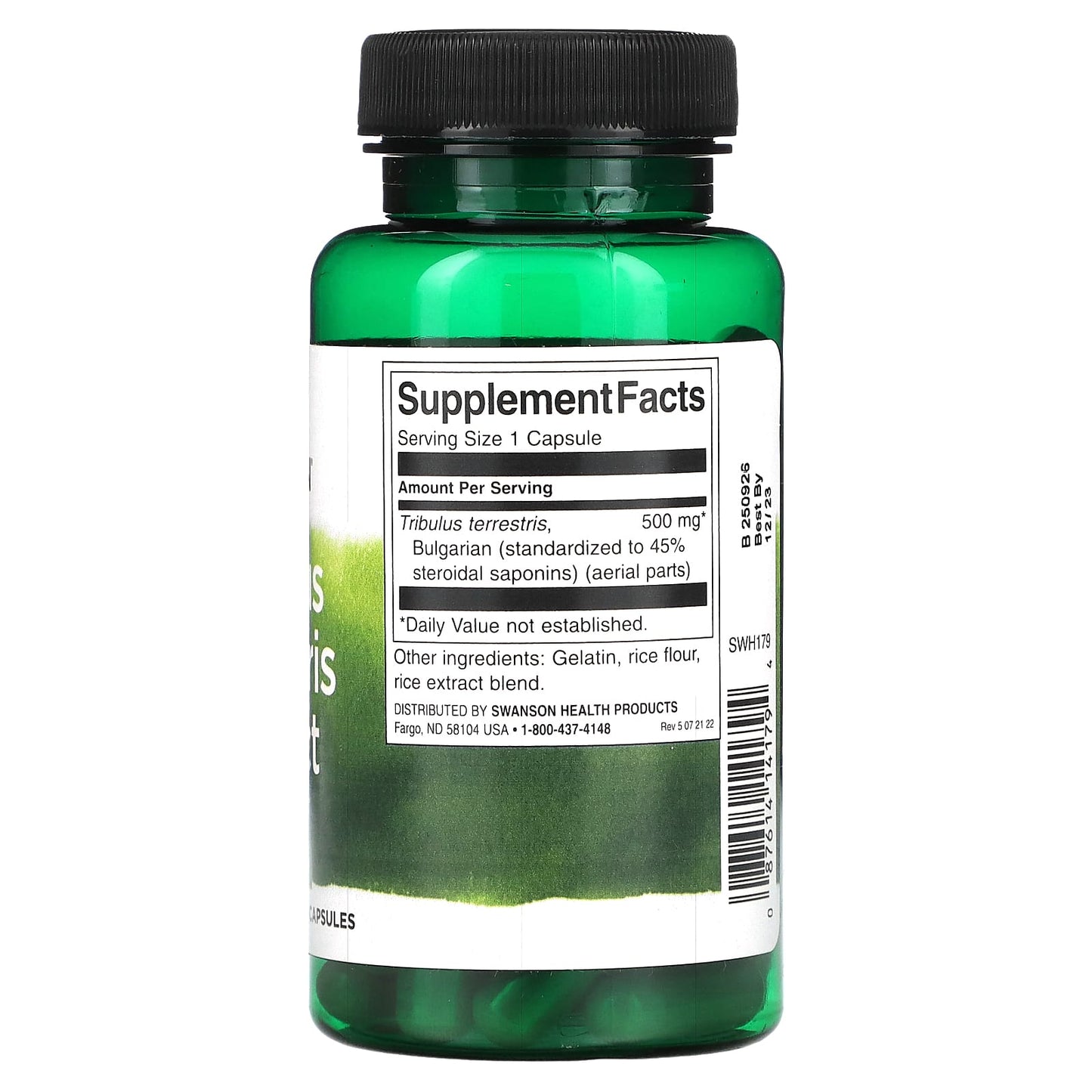 Swanson, Tribulus Terrestris Extract, 500 mg, 60 Capsules - Image 2