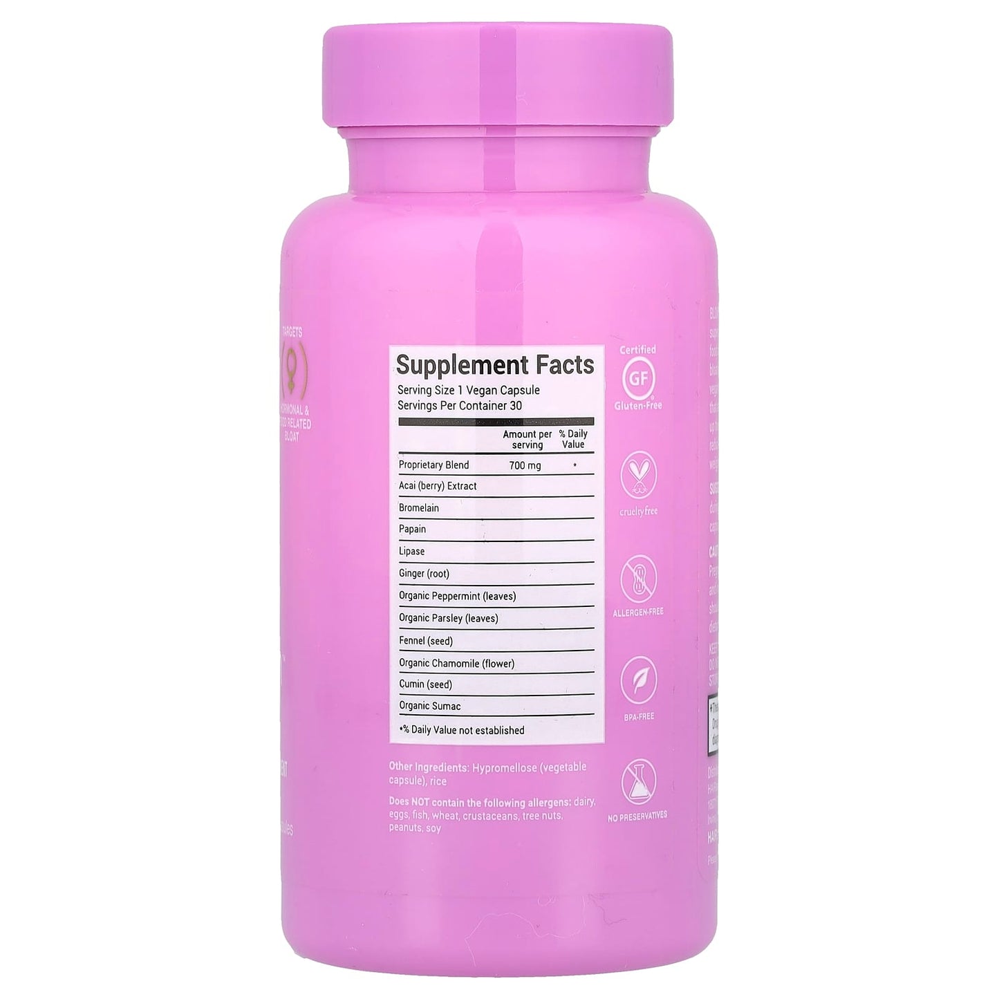 BLOATamin, 30 Vegan Capsules for Digestive Health & Weight Management - Image 2