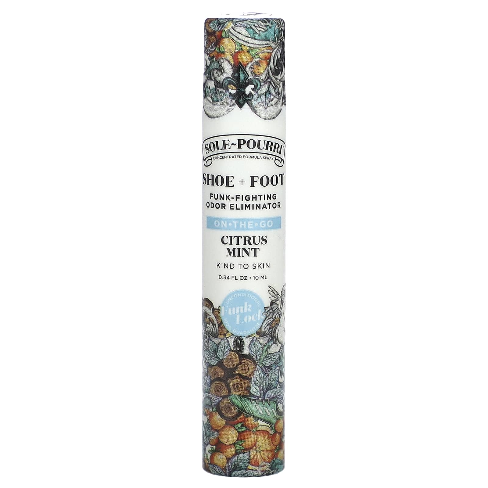 Poo-Pourri, Sole-Pourri™  Shoe + Foot Odor Eliminator, Citrus Mint, 0.34 fl oz (10 ml) - Image 1
