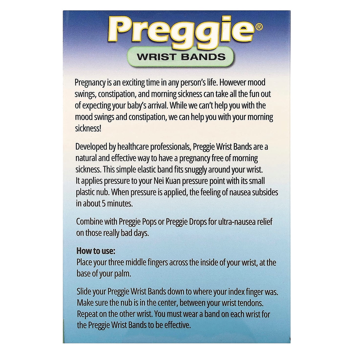Preggie, Wrist Bands, White, 4 Wrist Bands - Image 2