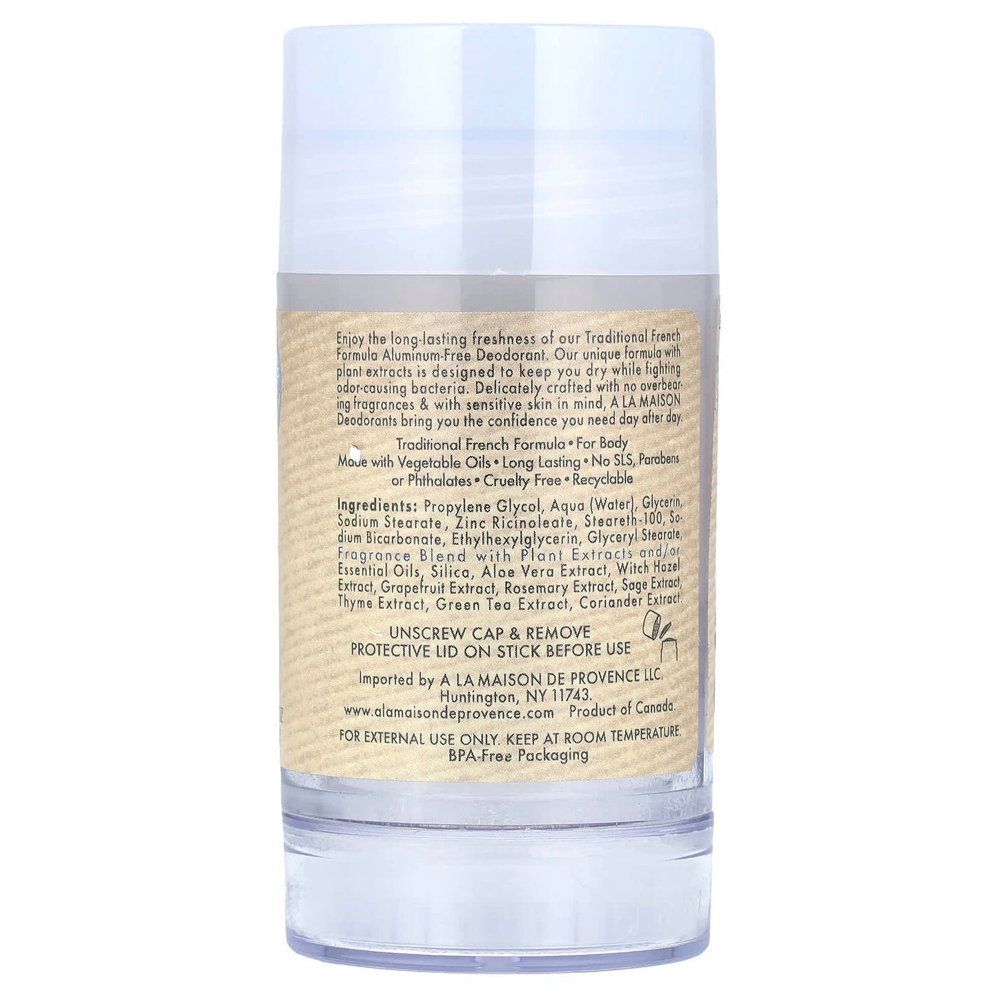 Aluminum-Free Deodorant for Men & Women, Long Lasting Freshness - 2.4 oz (70 g) - Image 2