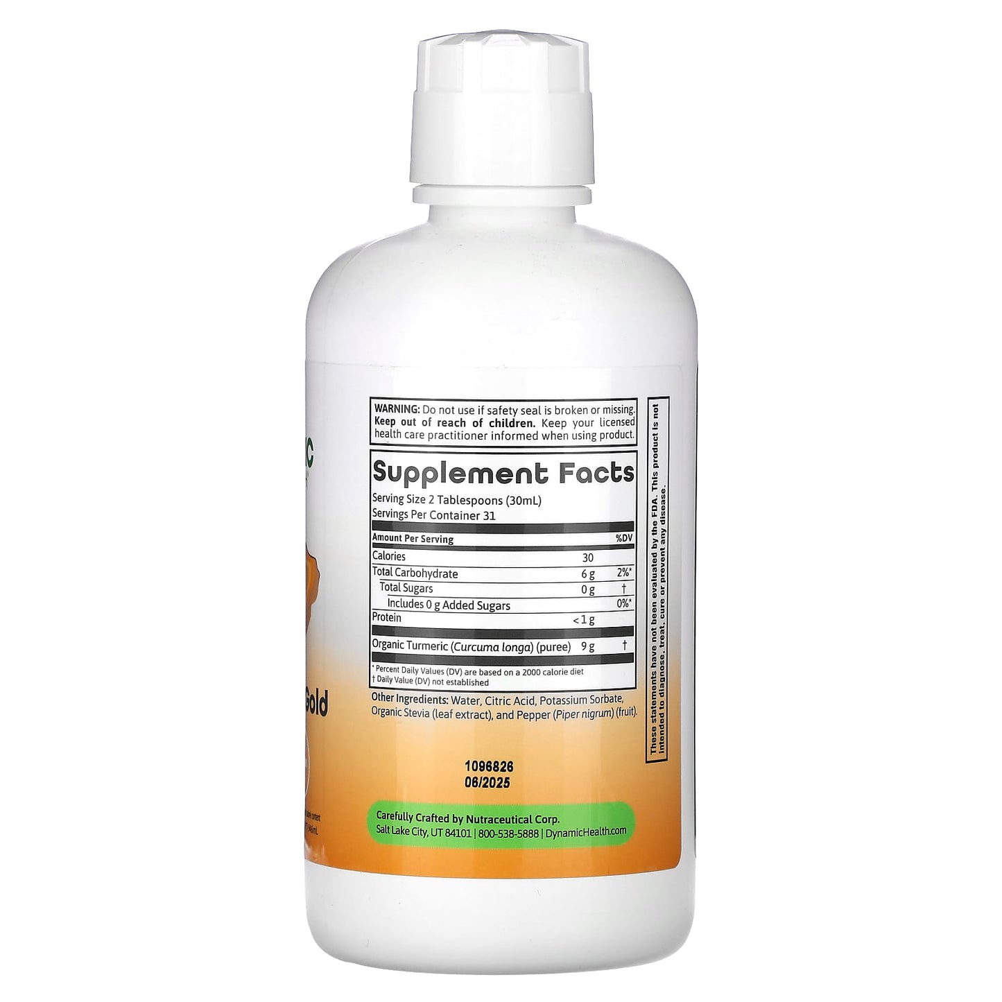 Turmeric Gold, 32 fl oz - Natural Energy & Anti-Inflammatory - Image 2
