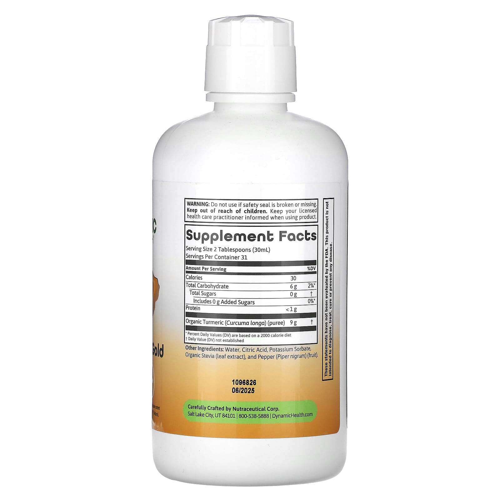 Turmeric Gold, 32 fl oz - Natural Energy & Anti-Inflammatory - Image 2