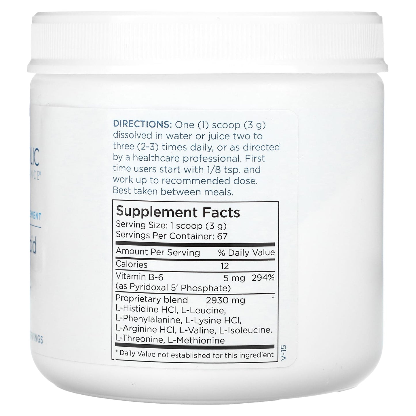 Metabolic Maintenance, Amino Acid Base Powder, 7 oz (200 g) - Image 2