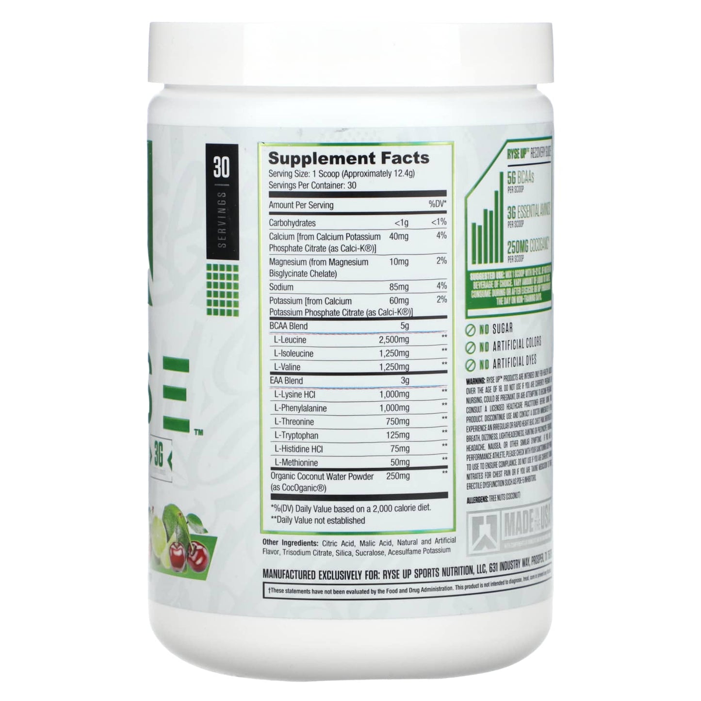 RYSE, BCAA/EAA, Cherry Limeade, 13.1 oz (372 g) - Image 2