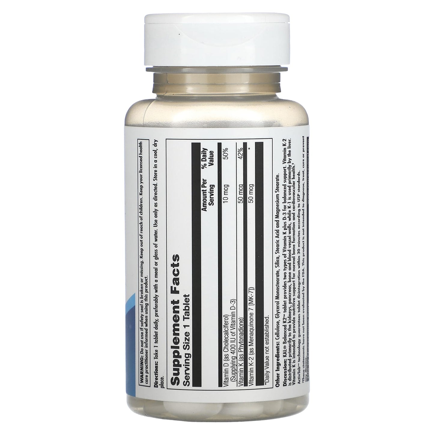 KAL, Balanced K2 Plus D3, 60 Tablets - Image 2