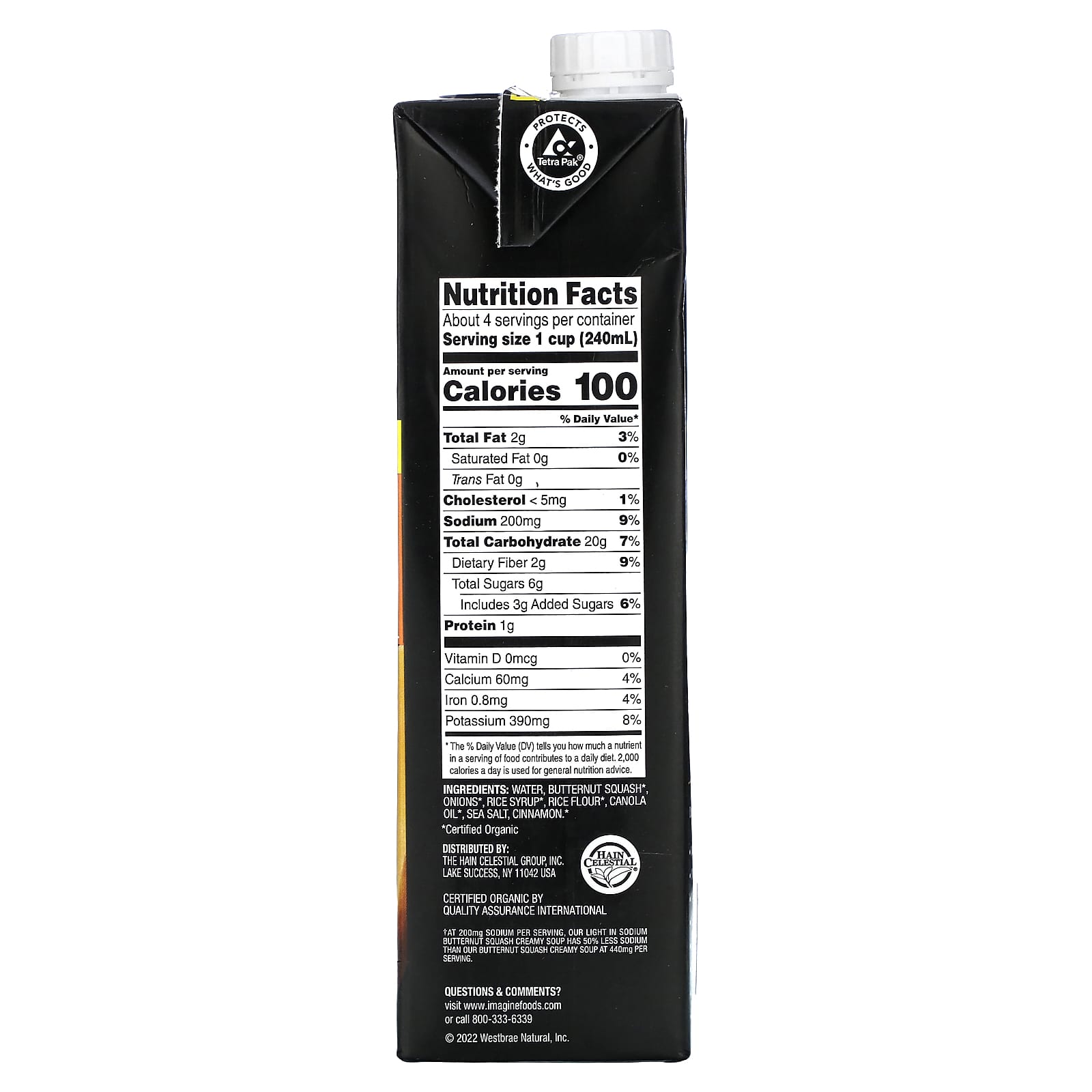 Organic Butternut Squash Low Sodium Soup by Imagine Soups - 32 oz - Image 2